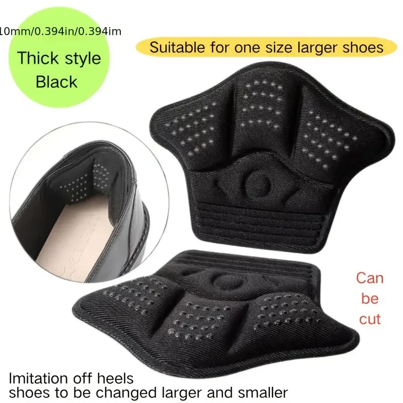 2/4Pcs Heel Stickers Heel Protectors Sneaker Shrinking Insoles Anti-wear Feet Shoe Pads Adjust Size High Cushion Inserts shoe insoles heel patch insole heel protector heel protector pads heel insoles shoe repair stickers heel cushion insole heel cushion protector heel protector patches heel grips