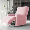 4pcs/set Removable Recliner Sofa Covers Polar Fleece Split Elastic Single Armchair Case Relax Chair Slipcover Protector for Home 3