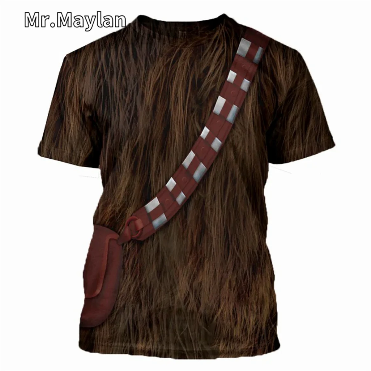 

Chewbacca Cosplay Costume Tshirt 3D Full Printed Men T shirt New Fashion Short Sleeve Shirt Summer Streetwear Unisex Tee Tops