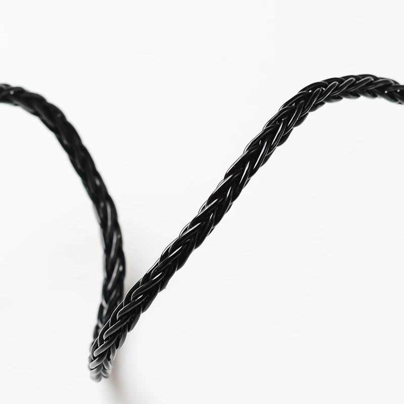 Audio cable for ATH LS50 LS70iS LS200 LS300is LS400 E40 E50 E70 A2DC black 8-strand silver-plated headphone cable