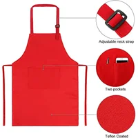 Children Baking Chef Apron Front Pocket Bib Boys Girls Apron Kitchen Craft Kids Apron Painting Cooking Baby Pinafore+Hat Sets 2