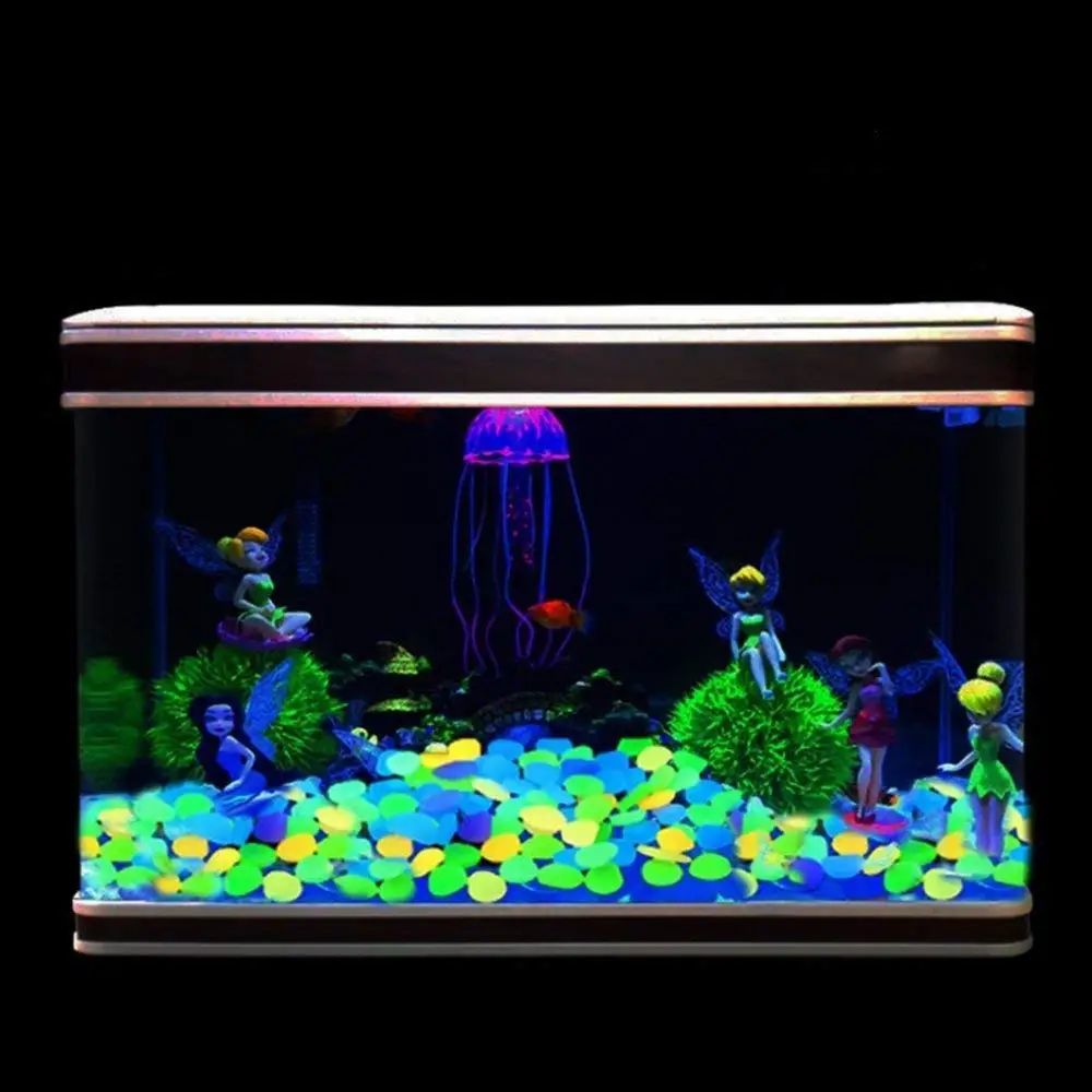 Luminous Stones Glow in The Dark Garden Pebbles Rocks For Home Outdoor Walkways Garden Path Patio Lawn Yard Fish Tank 200/50pcs