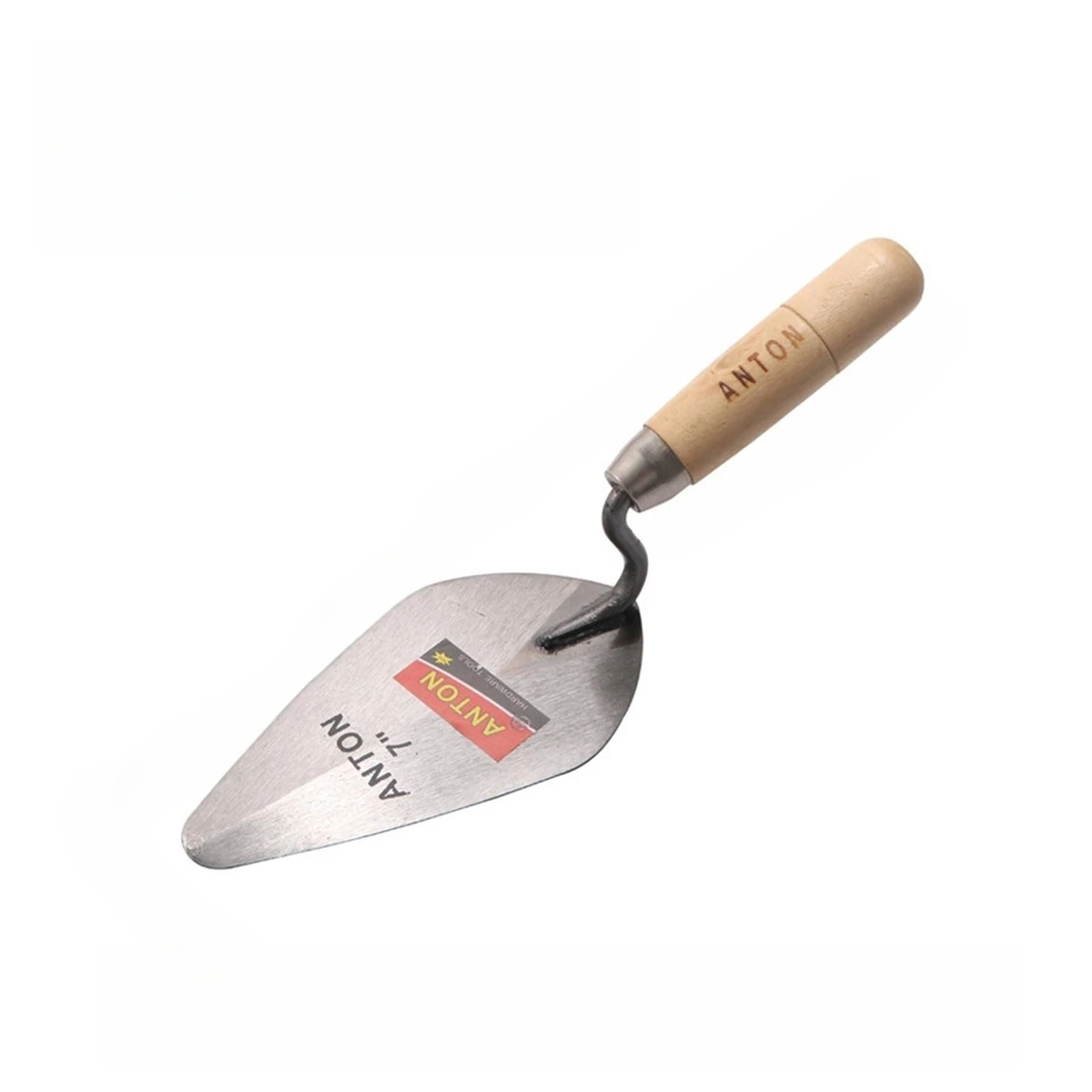 Carbon Steel Plastering Trowel 6 inch 7 inch Pointed Bricklaying Knife Round Wooden Handle Trowel Wall Brick Mason Tools