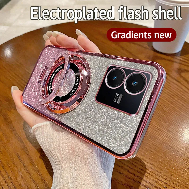 Luxury Magnetic Glitter Case - Soft Transparent Silicone Bumper Cover