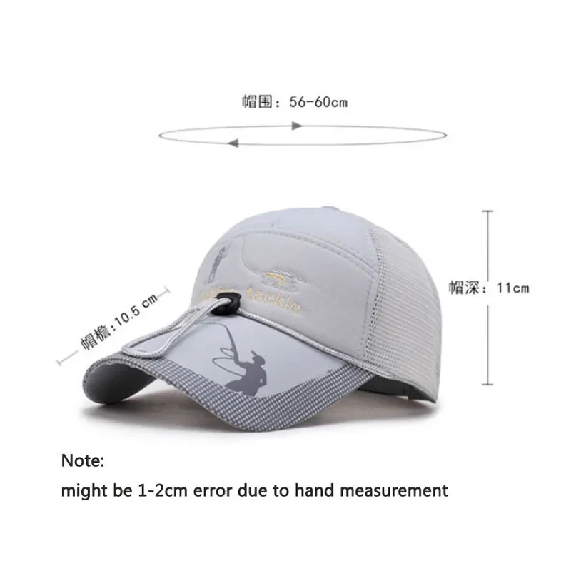Fisherman Hat Fishing Hats Sun Hats Fishing Hat Cap Outdoor Sports Hats Hiking Visor UV Protection Men Women Adjustable Breathable Golf Caps