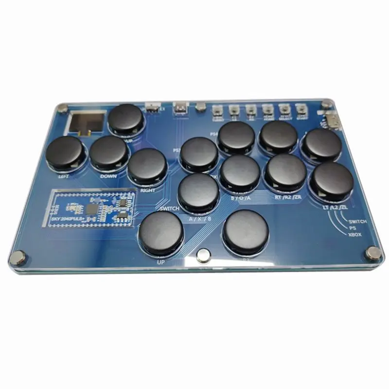A98Z 14키 조이스틱 키보드 아케이드 스틱 컨트롤러 (PS4/PS3/스위치/스팀 아케이드 컨트롤러용) 격투 스틱