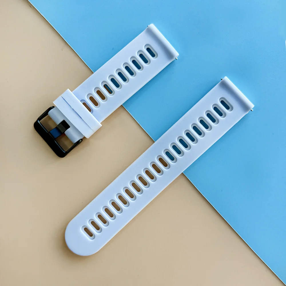 Sports Silicone Wrist Strap - 20mm/22mm Adjustable Watchband Bracelet