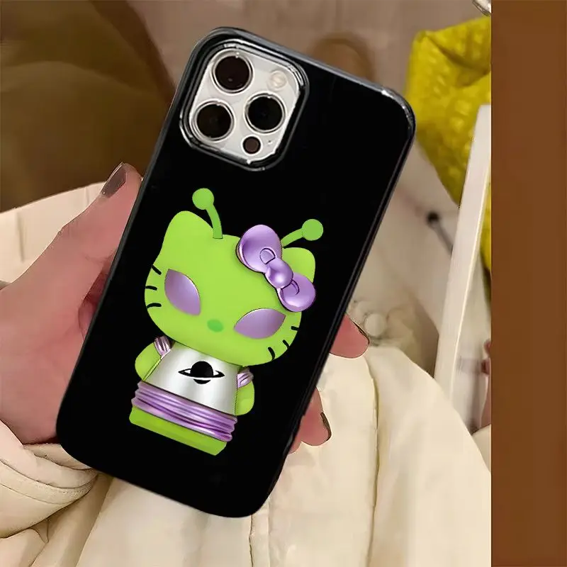 

Защитный чехол для девочек с аниме мультяшным инопланетянином Hellokittys 12Promax Φ подходит для 13 14 11 полноразмерный Xsmax