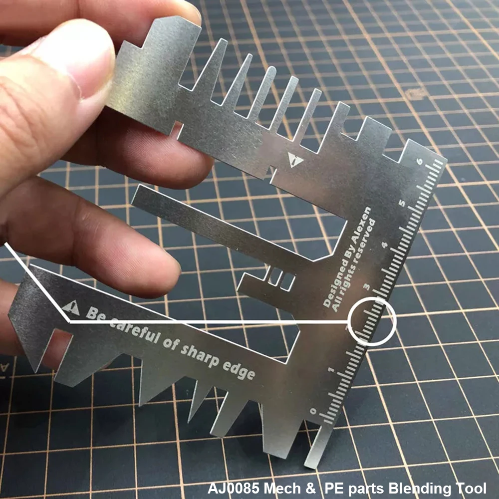 Tanks Ships Photo Etched Parts Bending Tool Hand Pressure Auxiliary Ruler