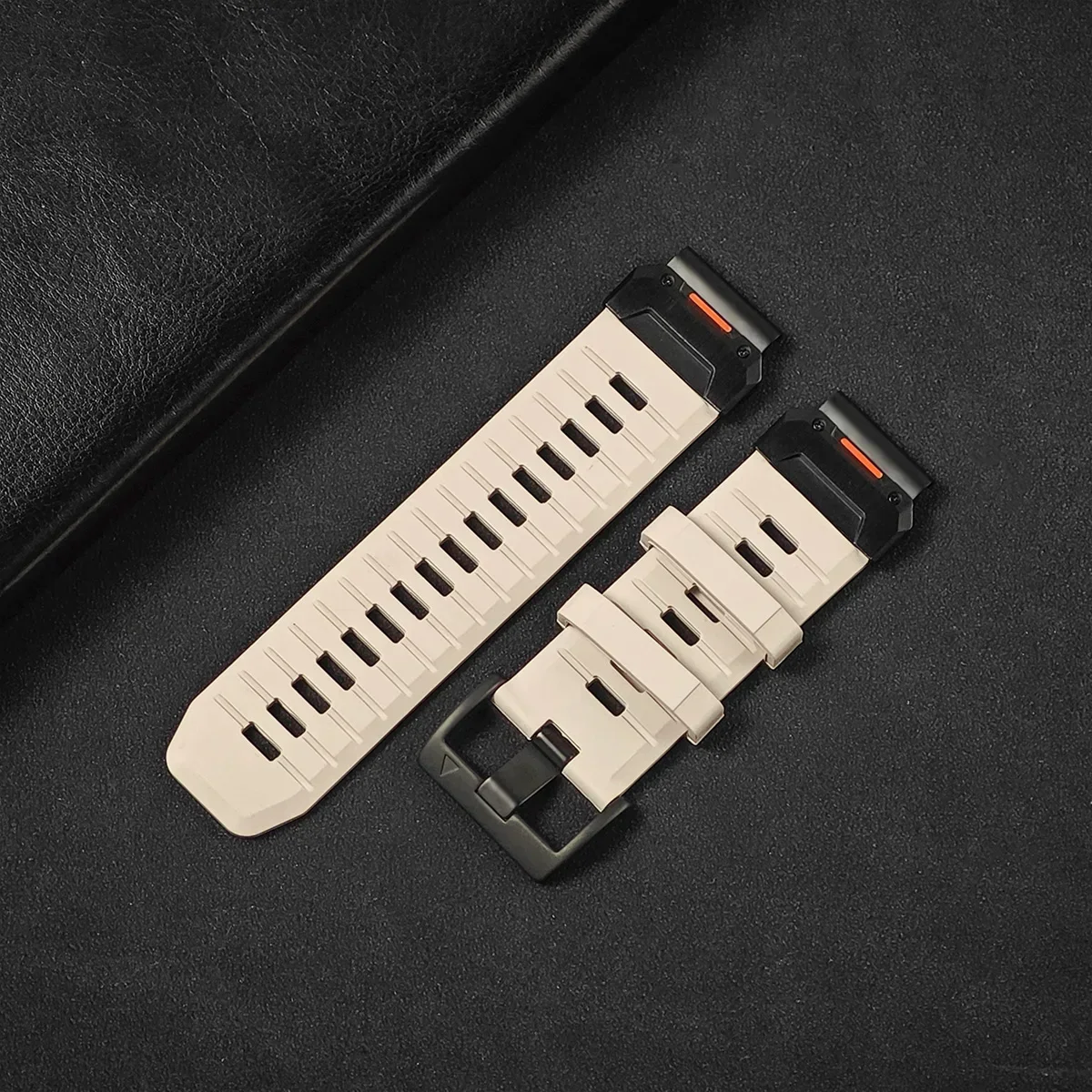 Quick Fit Fluororubber Watch Strap - Durable & Versatile Replacement Band (22/26mm)