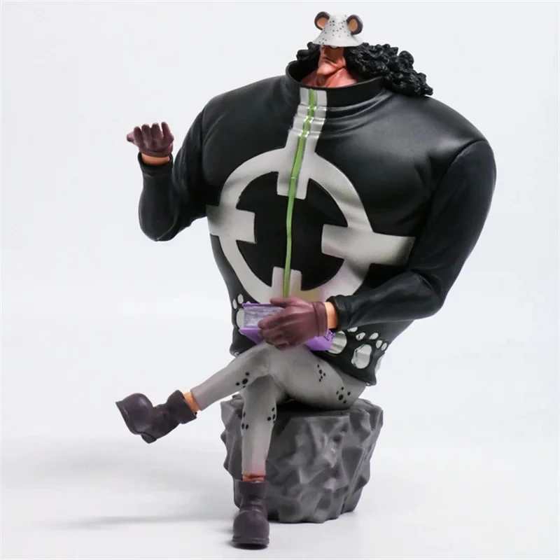 17cm Anime One Piece Action Figure Bartholemew Kuma stylist big bear sitting tyrant bears Shichibukai ornaments