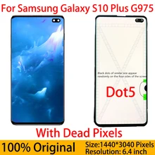 Ensemble écran tactile LCD AMOLED, pour SAMSUNG Galaxy S10 Plus G975 G975F G975FD, Original=