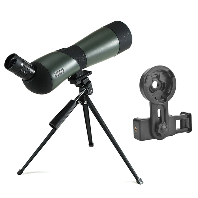 Potente telescopio HD con trípode, monocular, impermeable, telescopio de largo  alcance, tiro al blanco, camping, observación de aves, 20-60x60 - AliExpress
