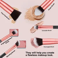 Professional 14/16PCS Makeup Brushes Set Soft Fluffy Eye Shadow Foundation Blush Powder Concealers Female Cosmetics Beauty Tools 4