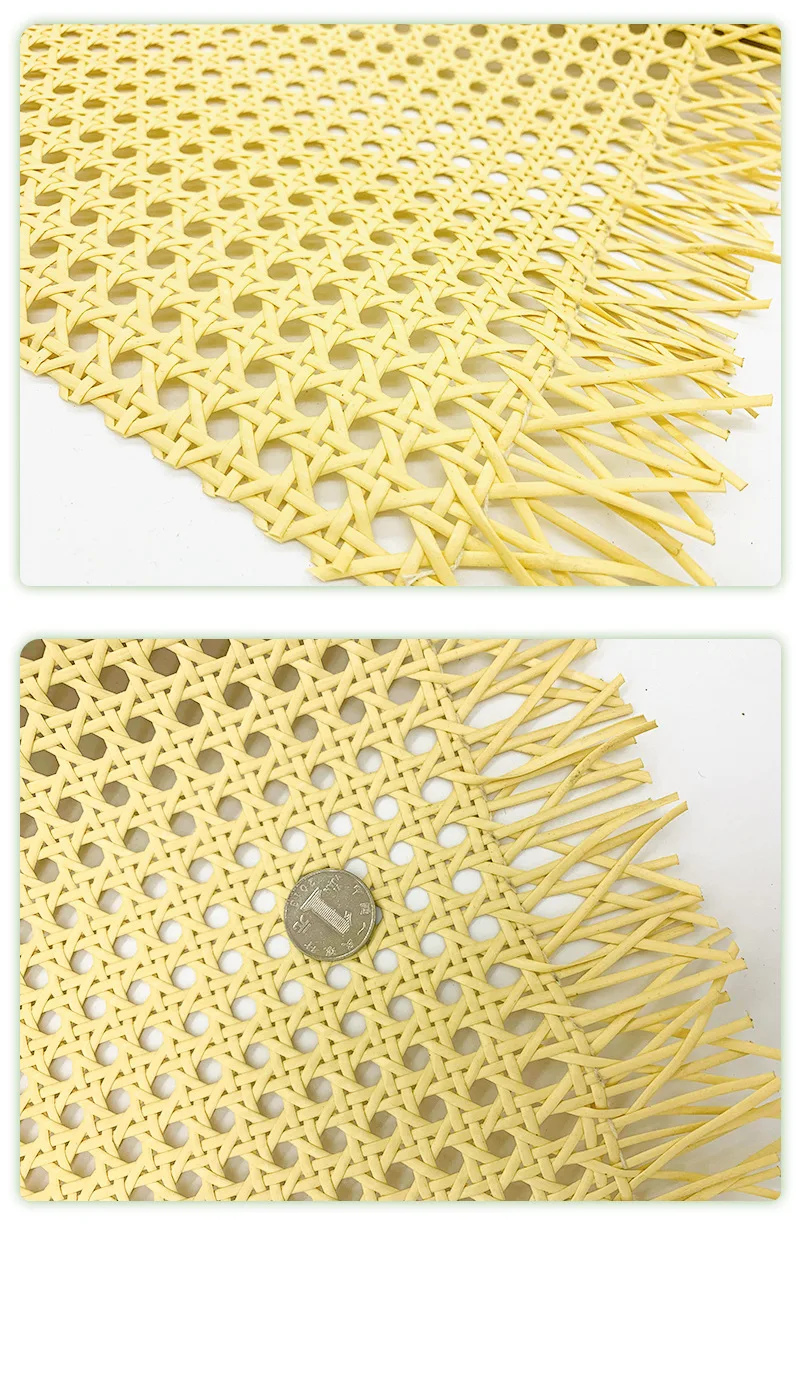 Hot Diy Creativity Plastic Rattan Webbing 20-55CM Wide Genuine Indonesian Rattan  Roll Wall Decoration Furniture Repair Material