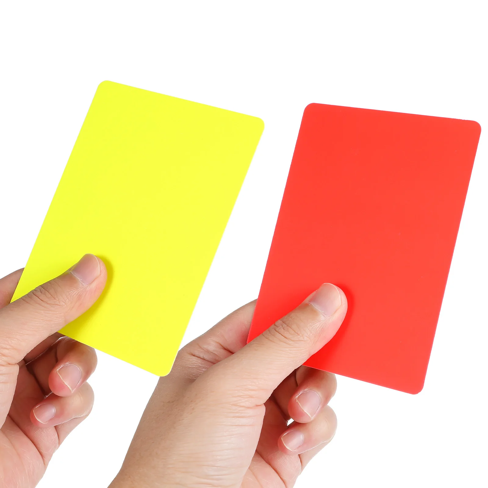 10pcs Referee Cards Set Red Yellow Judge Cards Football Soccer Standard Score Sheets Notebook Judge Accessories referee cards