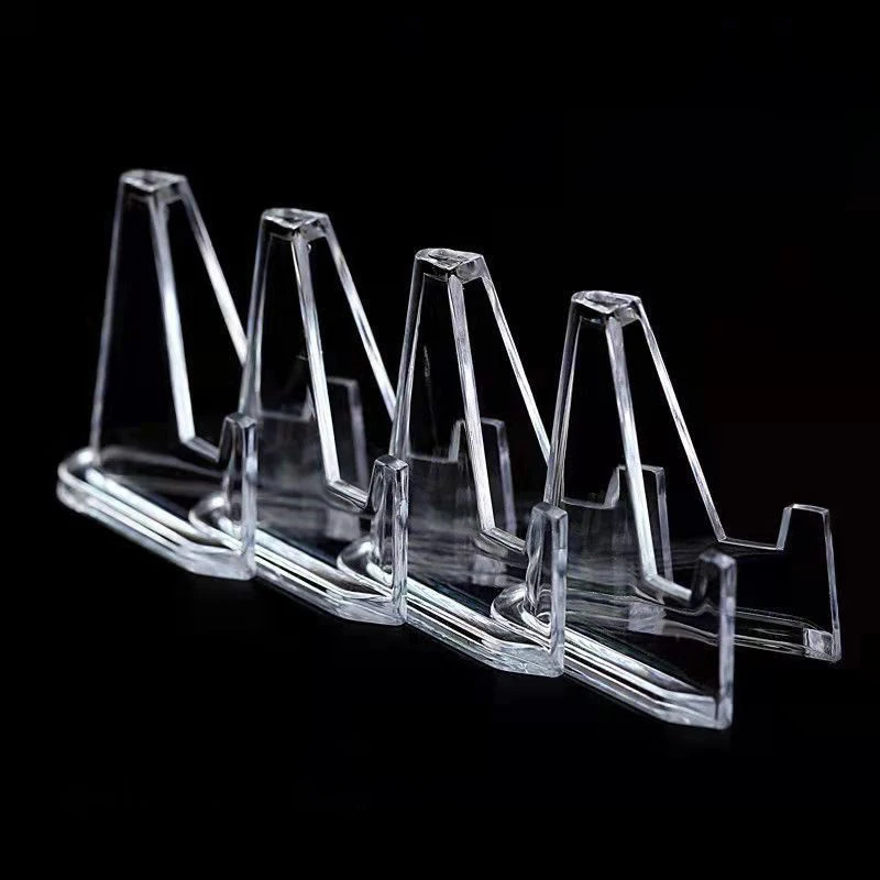 Acrylic Display Stand 10PCS Transparent Coin Commemorative Mini Stand Badge Display Arranged