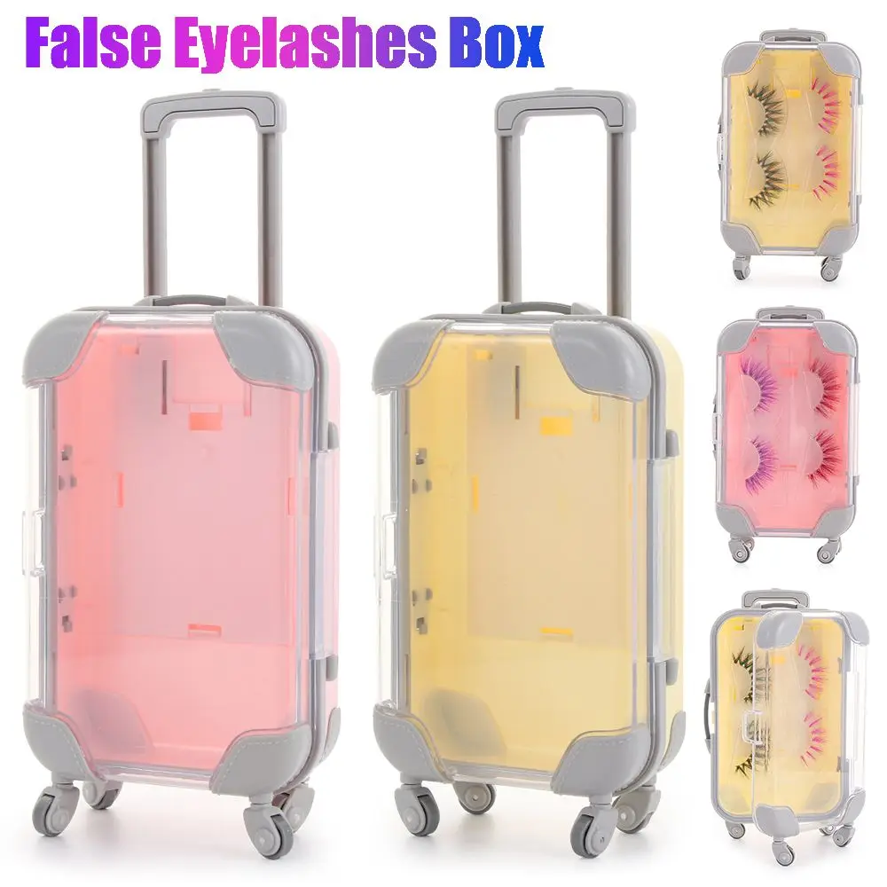 

Beauty Plastic Makeup Tool luxury mink lashes Mink Lash Tray luggage suitcase box Eyelash Package False Eyelashes Box