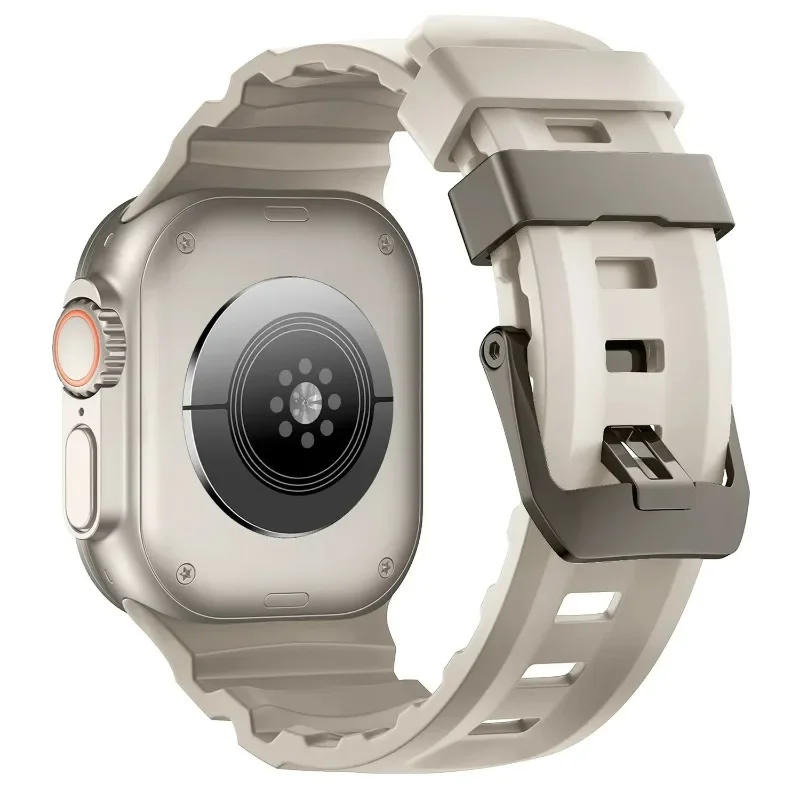 Sport Silicone Titanium Band - Soft Rubber Bracelet Strap