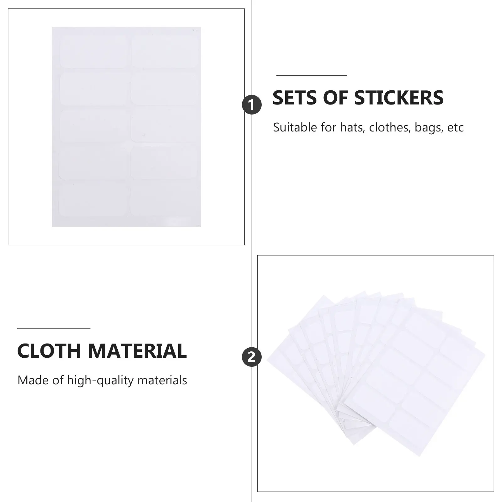 10세트 자체 접착식 이름표 지울 수 있는 세척 가능한 빈 라벨 스티커 냉장고 홈 데코 냉장고용