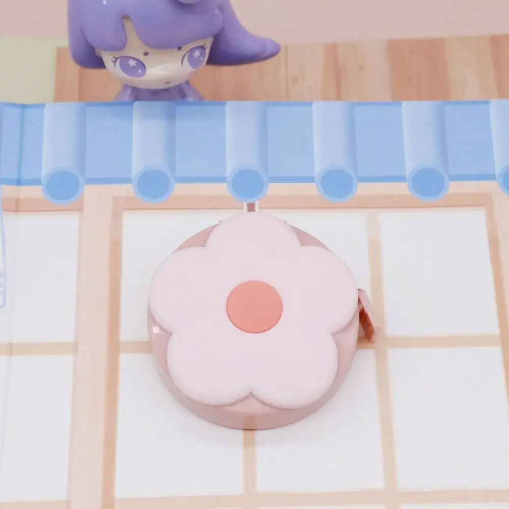 Fita métrica de couro retrátil, Réguas de Escalas Duplas, Home Craft Medições, Cartoon Mini Fita De Medição, Macio, 1.5m