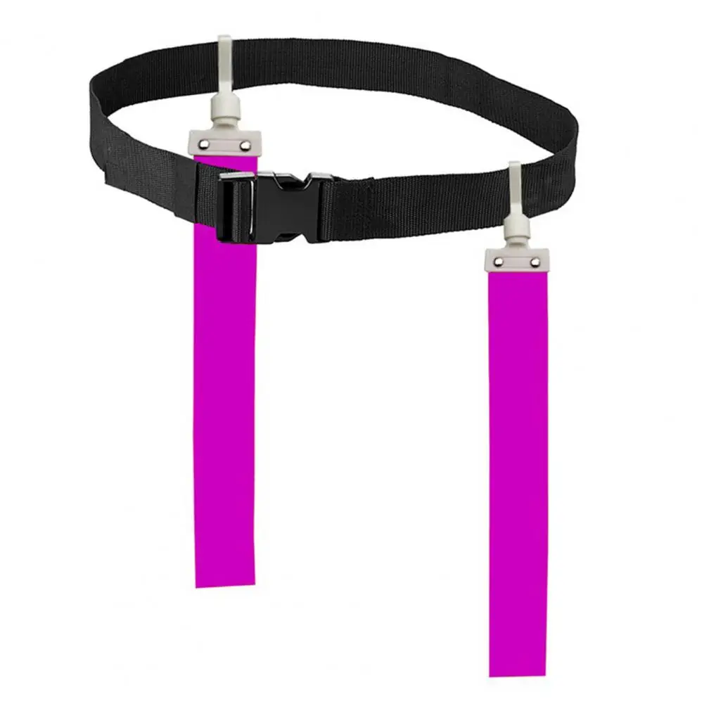 Bandera deportiva de fútbol con cincha para la cintura, de color brillante, ajustable, para entrenamiento de competición, de PVC, para fútbol americano, para deportes