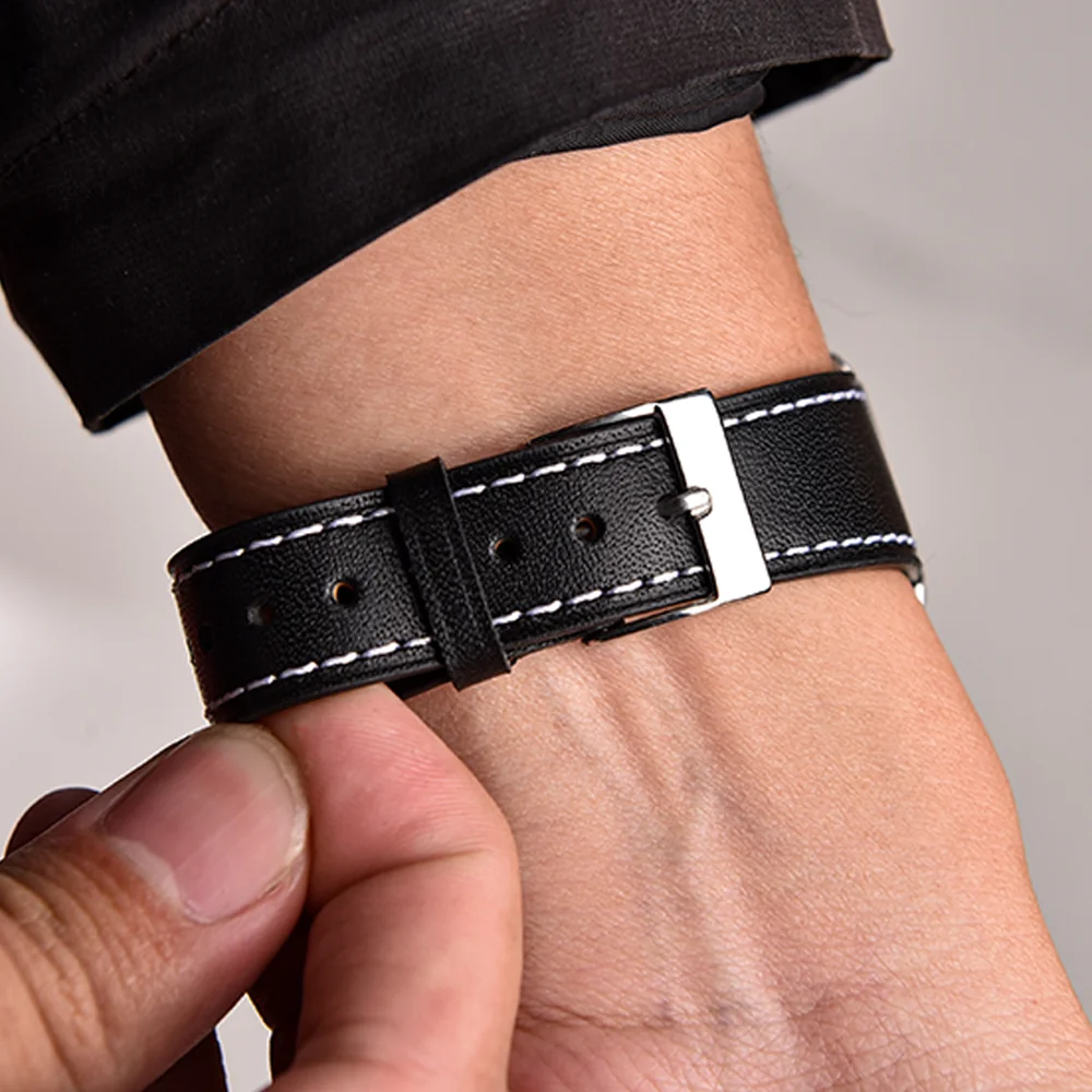 Handmade Vintage Leather Watch Strap with Quick Release