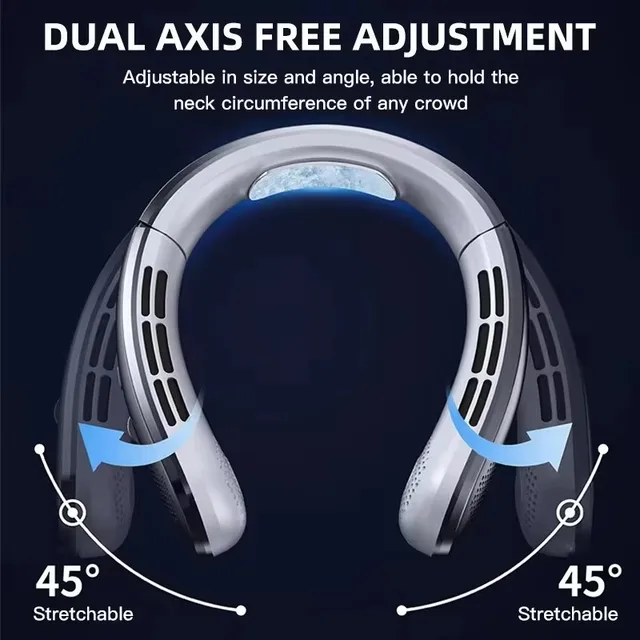 New Neck Air Conditioner Portable Neck Fan Rechargeable Semiconductor - Image 5