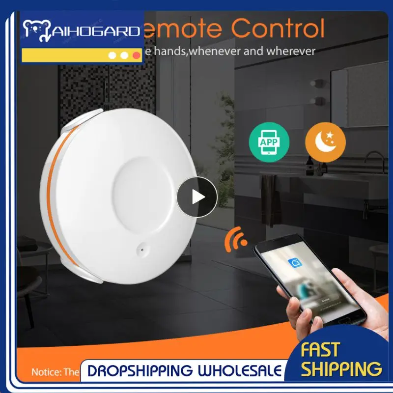 

Tuya Smart Home Water Leak Sensor Flooding Detector Water Leak Detector Overflow Detection Alert Security Alarm