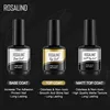 ROSALIND 15ml Top Coat Gel Polish UV Semi Permanent LED Lamp Soak Off Long Lasting Nail Art Decorations Gel Nail Polish Top Coat 4