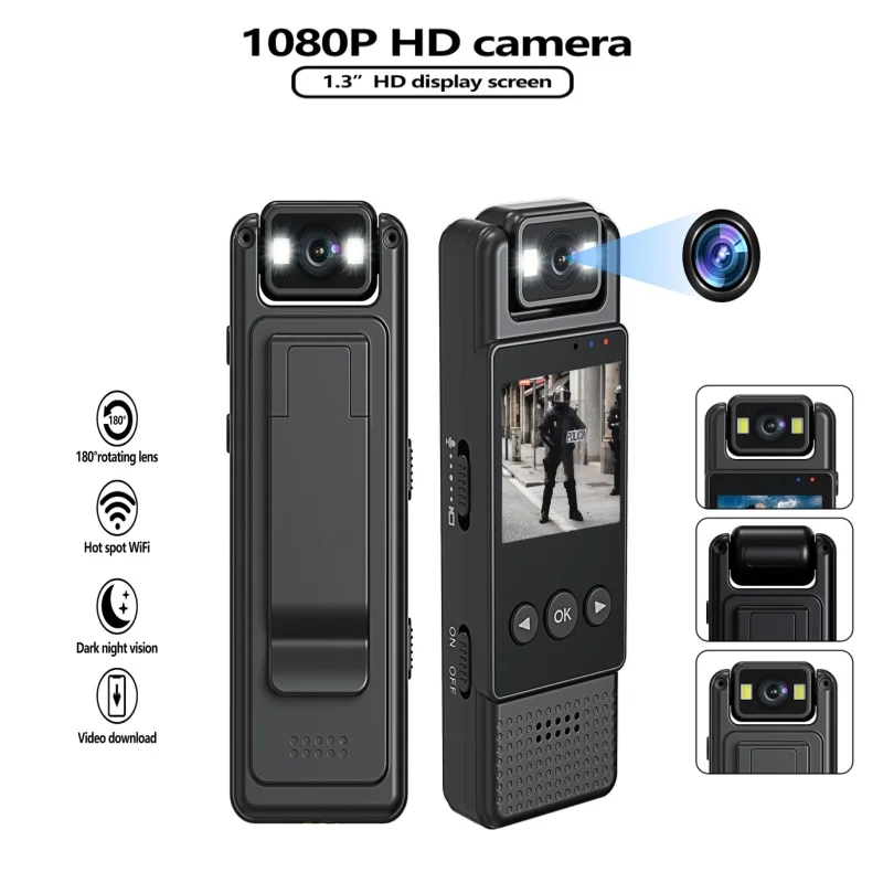 

20241080P miniature HD digital camera night vision portable outdoor motion recorder for conference