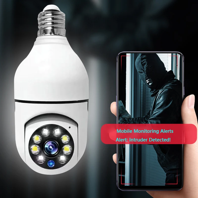 E27 Bulb Camera Smart Home Human Motion Detect Color Night Vision Surveillance Camera APP E27 Bulb Camera Smart Home Human Motion Detect Color Night Vision Surveillance Camera APP