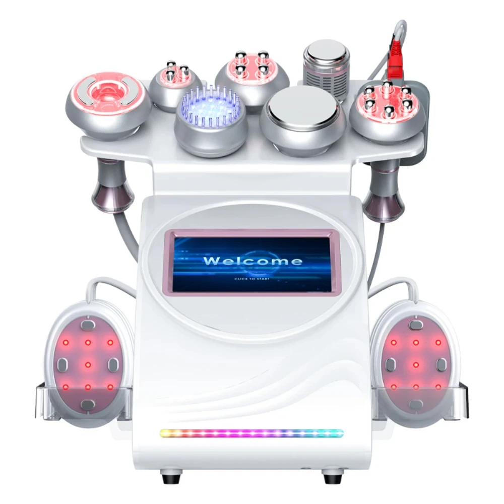 

80K Cavitation Machine 9 in 1 Ultrasonic Vacuum Slimming Beauty Device Body Massage Face Lifting Skin Tightening Fat Burning