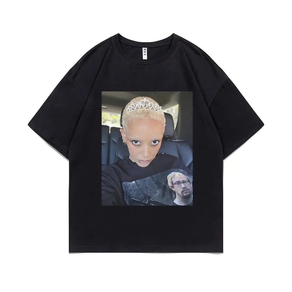 

Doja Cat Wearing Sam Hyde Inspired Internet Meme T-shirt Men Women Hip Hop Oversized Streetwear Male Cotton O-collar T Shirts