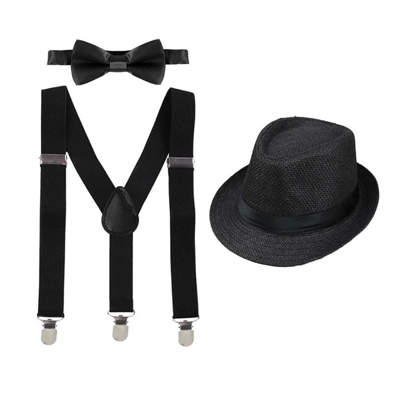 Baby & Kids Accessories Baby Boy Girls Cake Smash Photography Prop Hat Bowtie Suspenders Set Weddings Holidays Formal Events