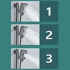 New Design Gun Grey Bathroom Shower System Set Piano Keys Brass LED Digital Shower Faucet Bath Hot and Cold Mixer Shower Tap Set 3