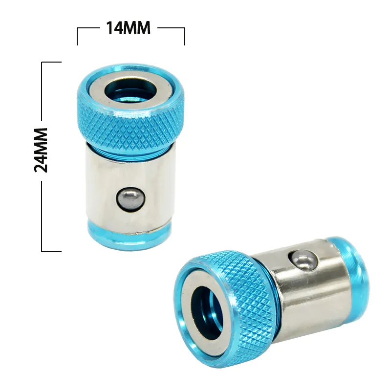 범용 마그네틱 링 드릴 헤드 스크루드라이버 비트, 강력한 자화 금속, 6.35mm 1/4 인치 육각 자석 드라이버 수공구, 3 개