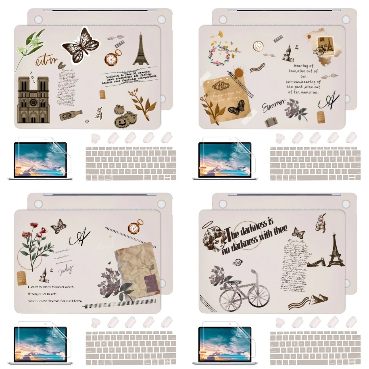 

Retro Creamy Rock painting case for MacBook M2 2023 Pro 14 A2779 Air 13 case 13.6 inch A2681 M2 2022 A2337 Pro 13 A2338 M1 2020