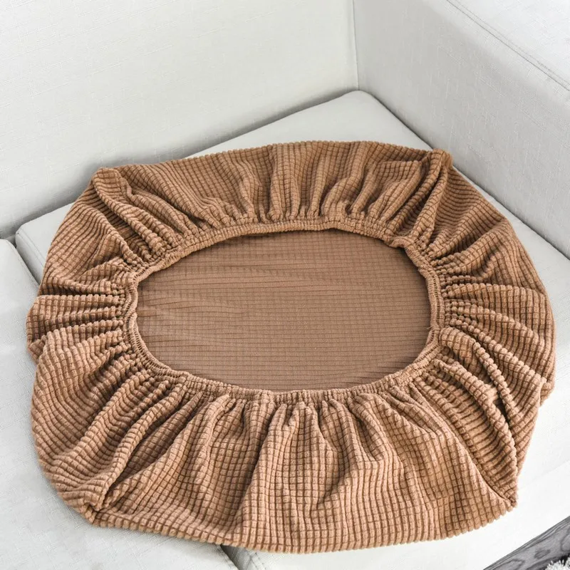 Plush Stretchable Jacquard Sofa Cushion Cover - Washable Furniture Protector
