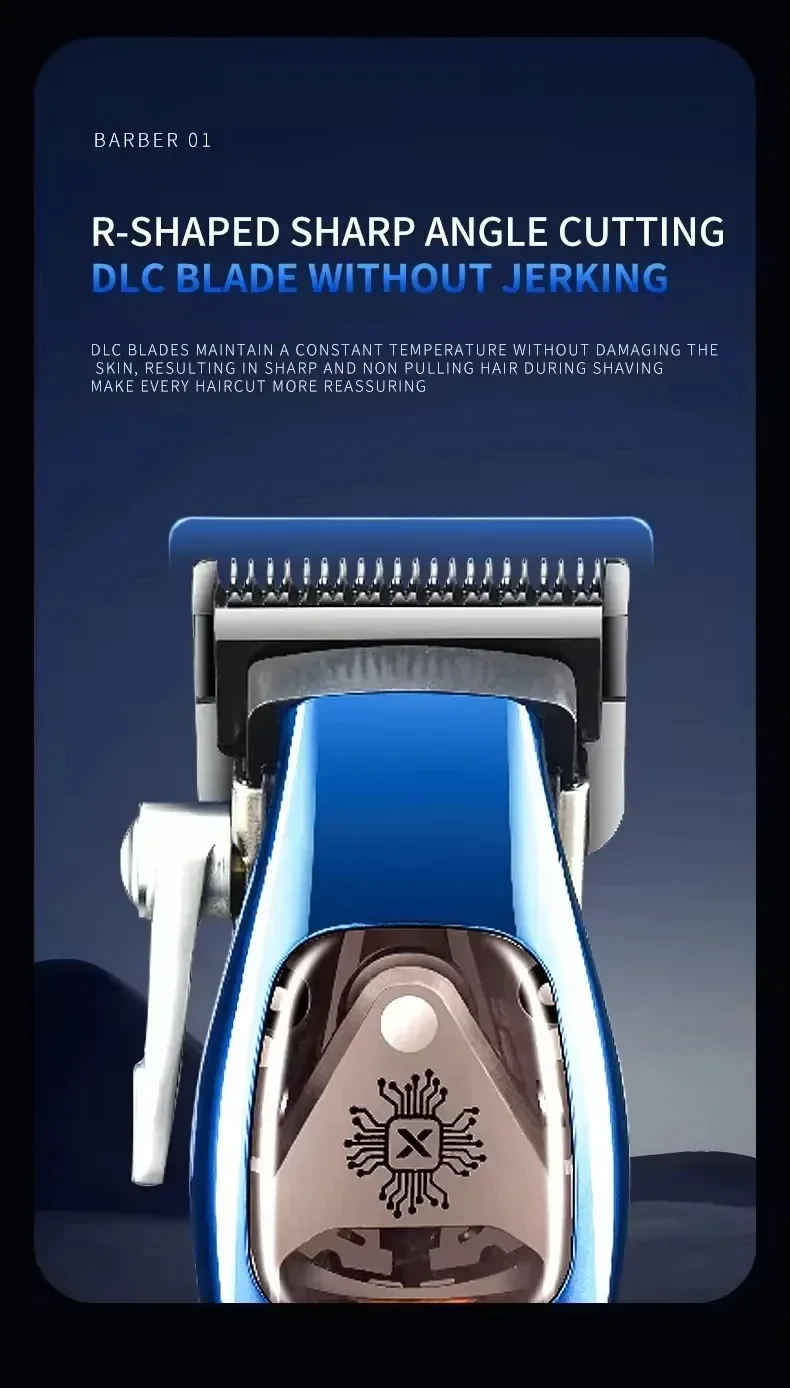2361 Professional Clipper Barber Hair Trimmer Beard Rechargeable Haircut hine 10000 RPM Trimer For Men_viptrois.com