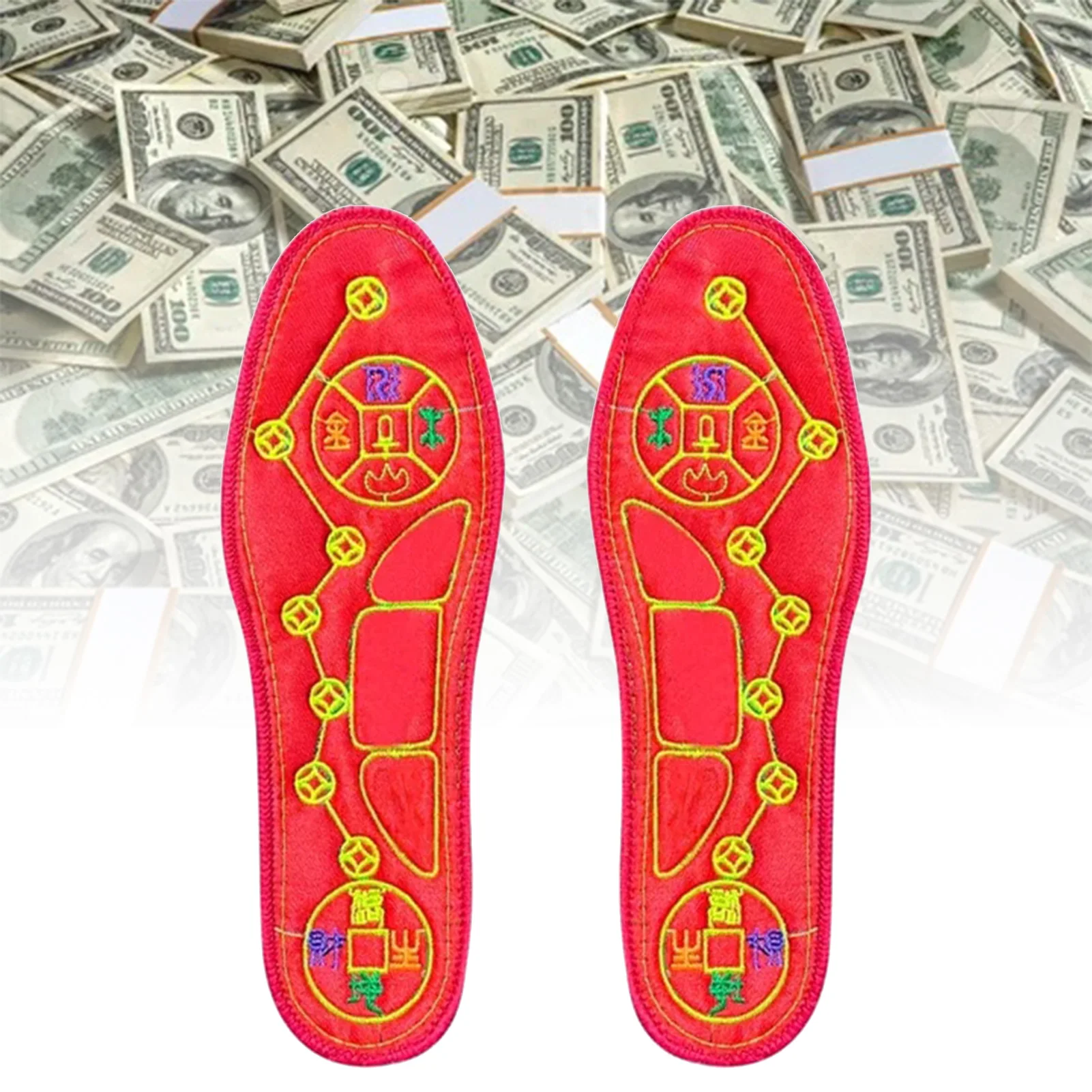 Men's And Women's Embroidered Insole Exercise Shock Absorption Soft Elastic Shoe-Pad Shoes Pads for Winter Sports