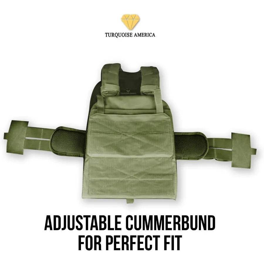 Adjustable Weighted Vest – Tactical Weight Vest for Men & Women, Perfect for Running, Rucking, Murph Workouts, & Strength Traini