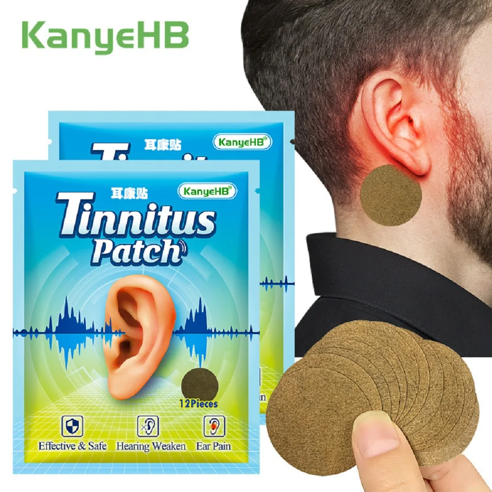 Pain Relief Patch 60Pcs = 5Bags Tinnitus Treatment Patch Protect Hearing Loss Relief Ear Pain Sticker Herbal Extract Medical Health Care Patch A1025