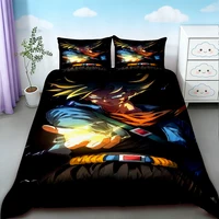 Housse de couette Dragon Ball Anime, douce et confortable, pour lit simple, double, king size, pour enfants et adultes, ensemble de trois pièces, drap décoratif 5