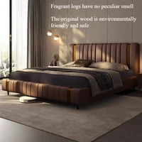 Lit double unique pour chambre à coucher, tête de lit rembourrée moderne et vintage, cadres en bois, Cama De Lujo Para Dormitorio, accessoires pour la maison 2