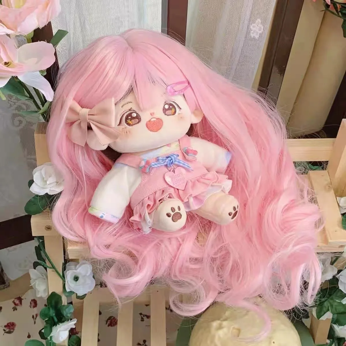 60 cm leaf lorry doll wig night loli fairy clothes ice spirit princess hair set hair long straight curly