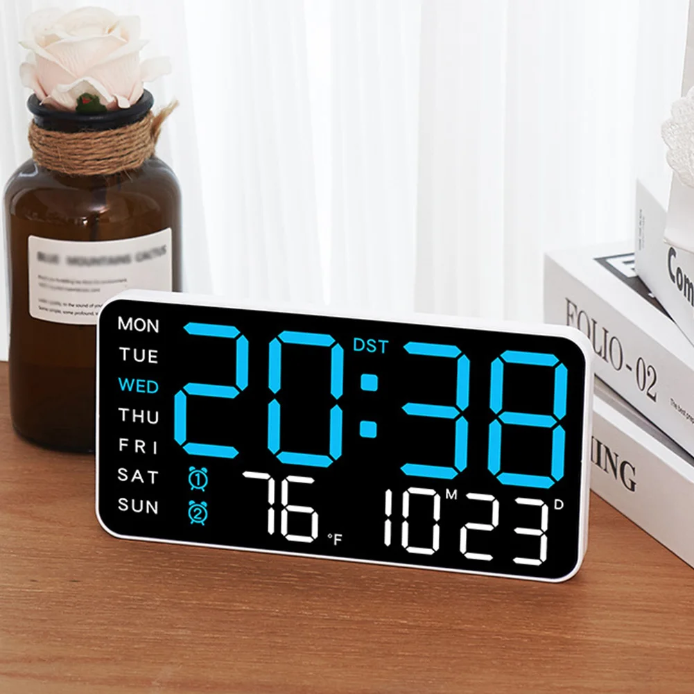 Digital-Wall-Clock-Battery-Operated-Desk-Clocks-With-Temperature-Date