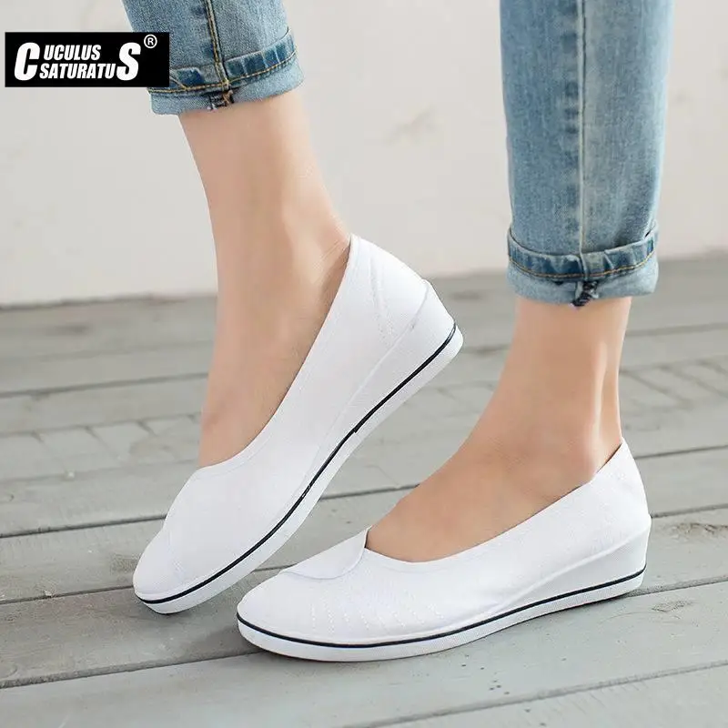 Women Loafers Slip On Canvas Flats Shoes For Mother for women shoes,casual shoes,women flats