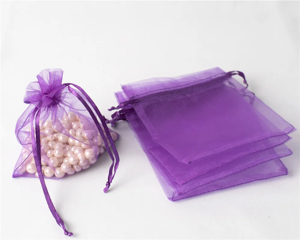 Elegant Organza Gift Bags for Special Occasions (50 Pack)