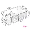 Refrigerator Organizer Refrigerator Fresh-keeping Box Box Fridge Storage With Divider Freezer Pantry Kitchen Organizer 6